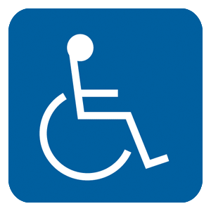 ADA-Accessibility-Sign-NHE-1_White_on_Blue_300